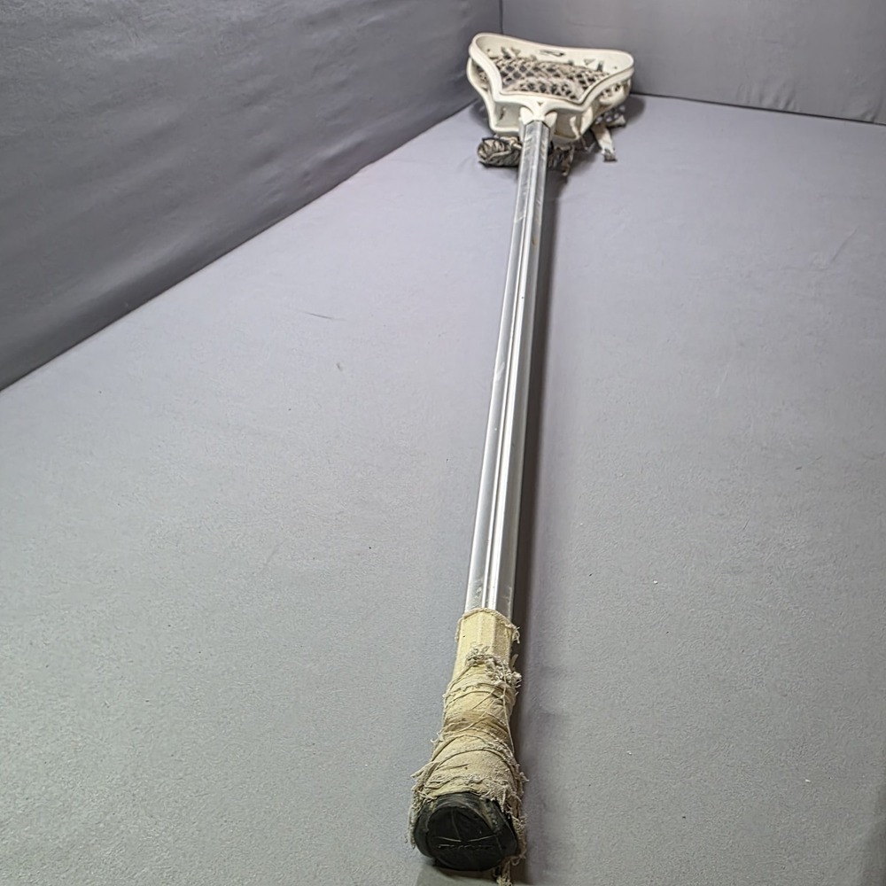 Brine Mens F-10 Powergrip Aluminum Lacrosse Stick 42" Silver White VGC - Picture 3 of 16
